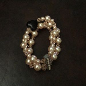 Pearly Rose Gold Bracelet